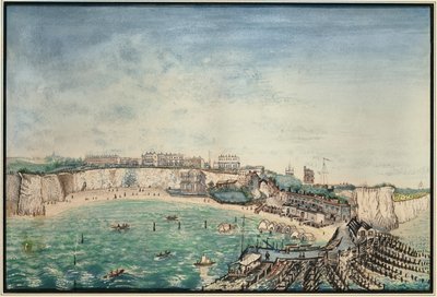 View of the Beach and Harbour at Broadstairs, Kent, c.1830 by English School